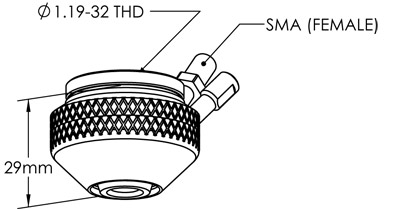 CHS Capacitive Height Sensing Nozzle Bodies, NZL-3029-M8-SMA